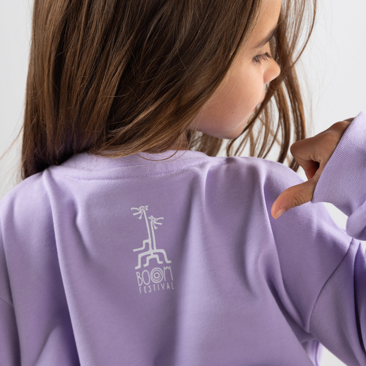 BOOM FESTIVAL EDITION 2023 KIDS SWEATSHIRT - ORCHID PURPLE
