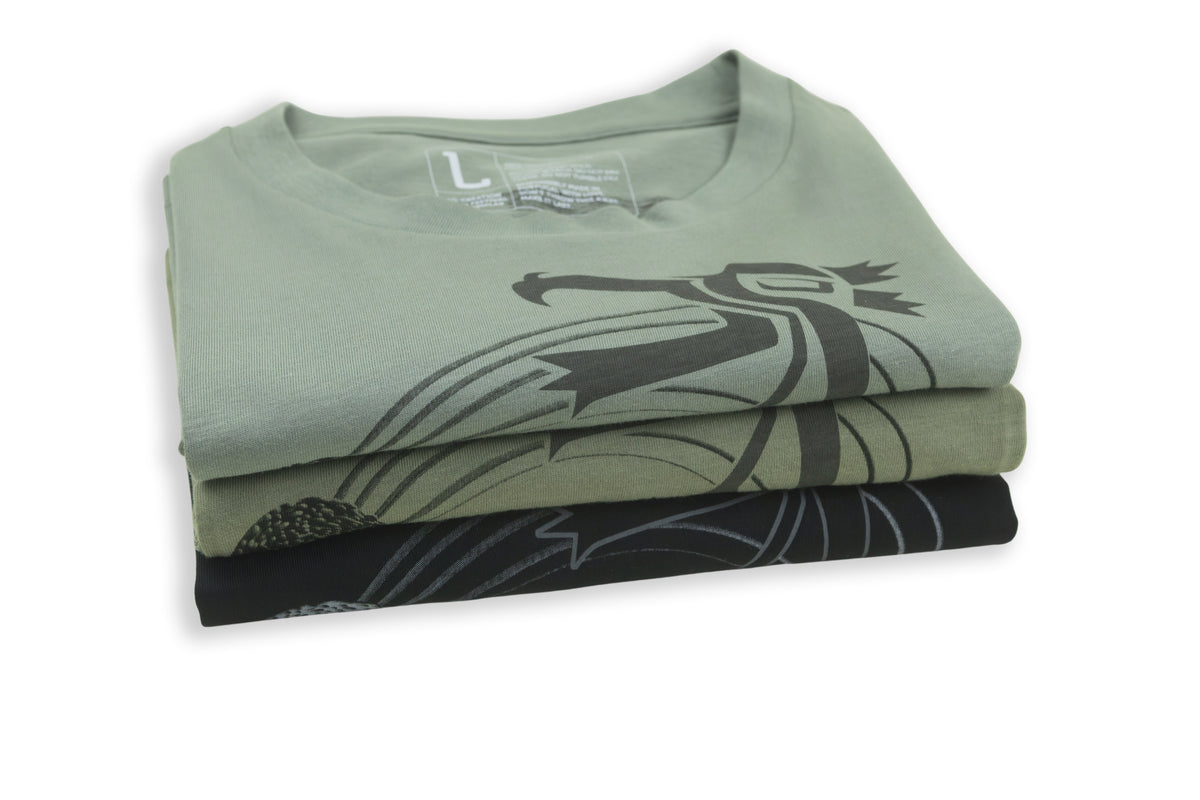 T-SHIRT BOOM LOGO 2025 EDITION - ARMY GREEN