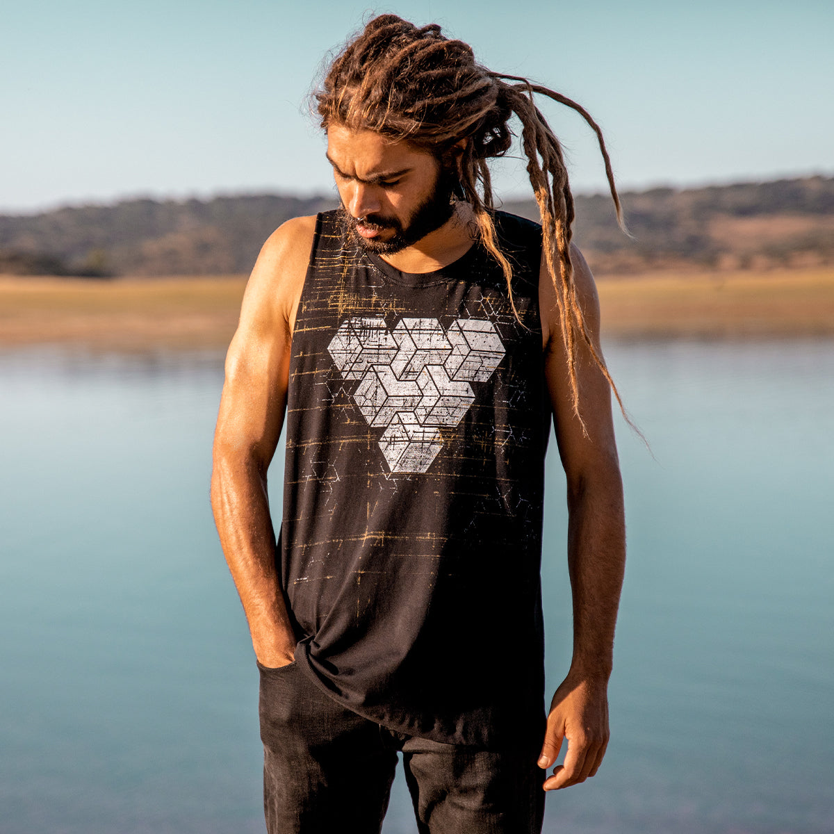 FREQUENCY TANK TOP - BLACK