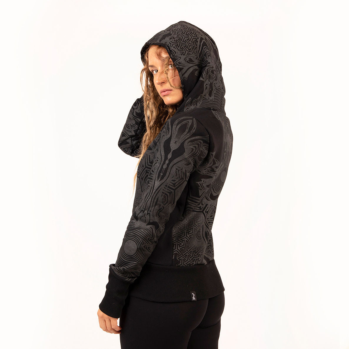 OMA WOMEN HOODIE – BLACK