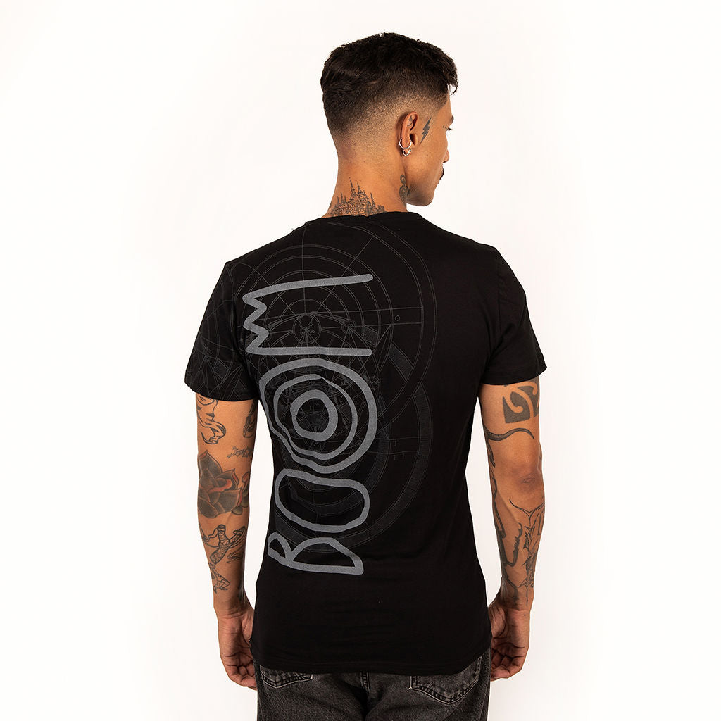 SPIRAL BOOM T-SHIRT - BLACK