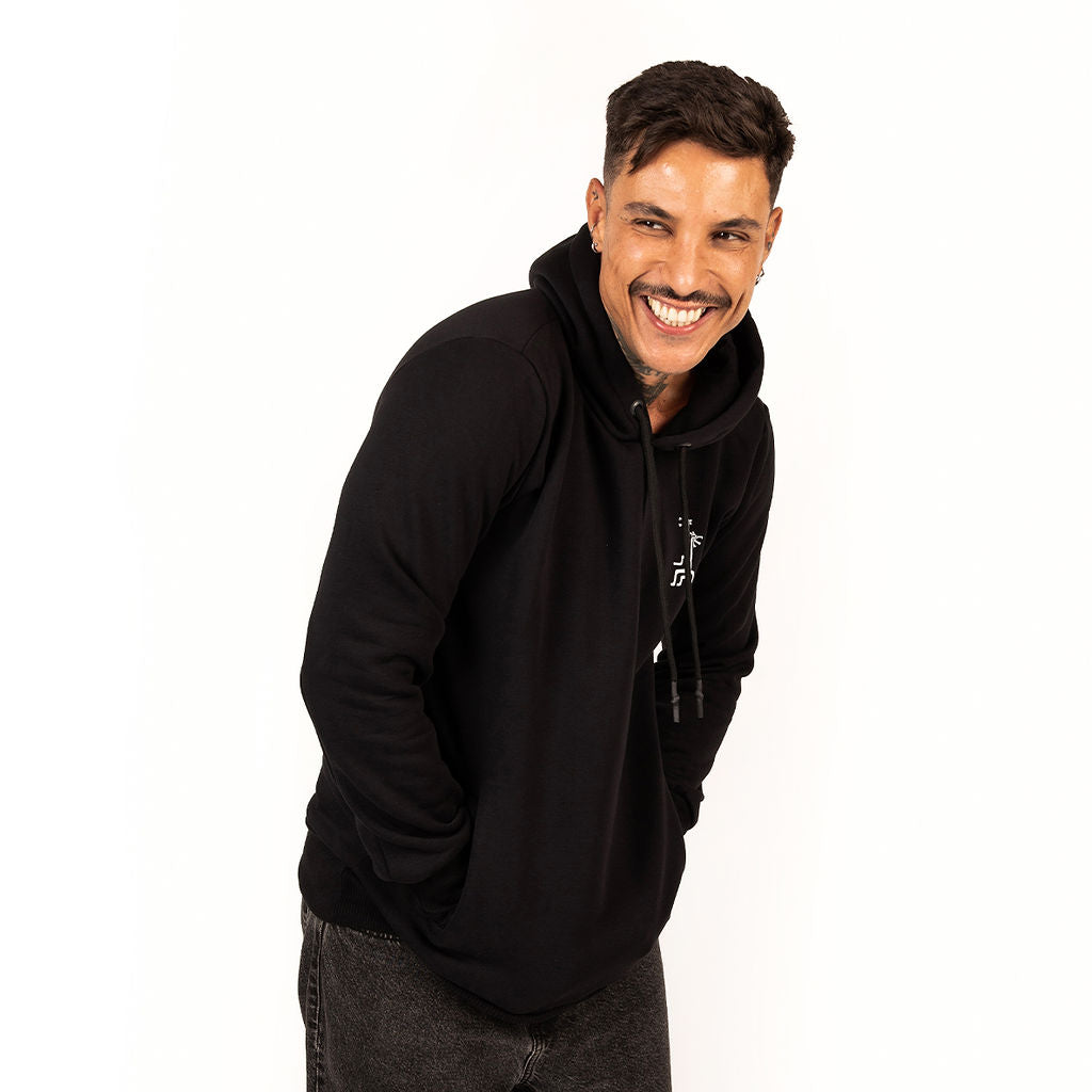 BOOM LOGO HOODIE – BLACK