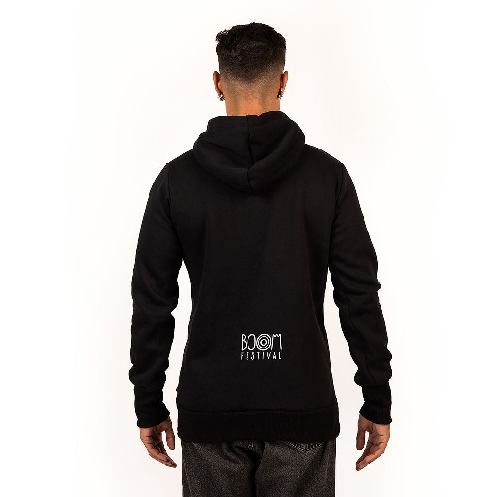 BOOM LOGO HOODIE – BLACK