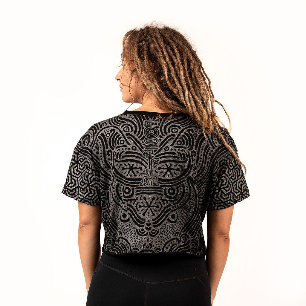 DISS BOOM T-SHIRT CROP - BLACK