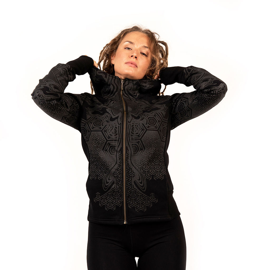 OMA WOMEN HOODIE – BLACK