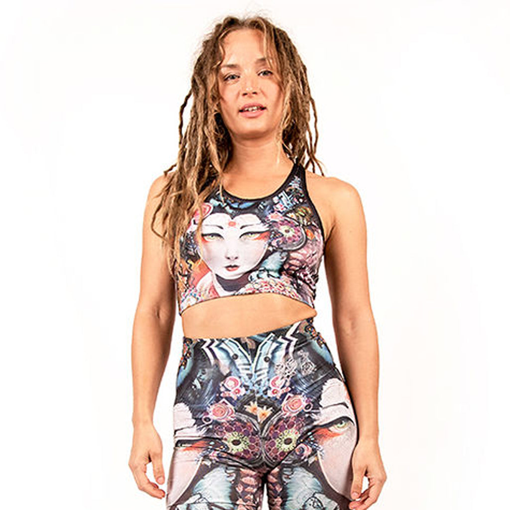 RAINBOW GEISHA CROP TOP