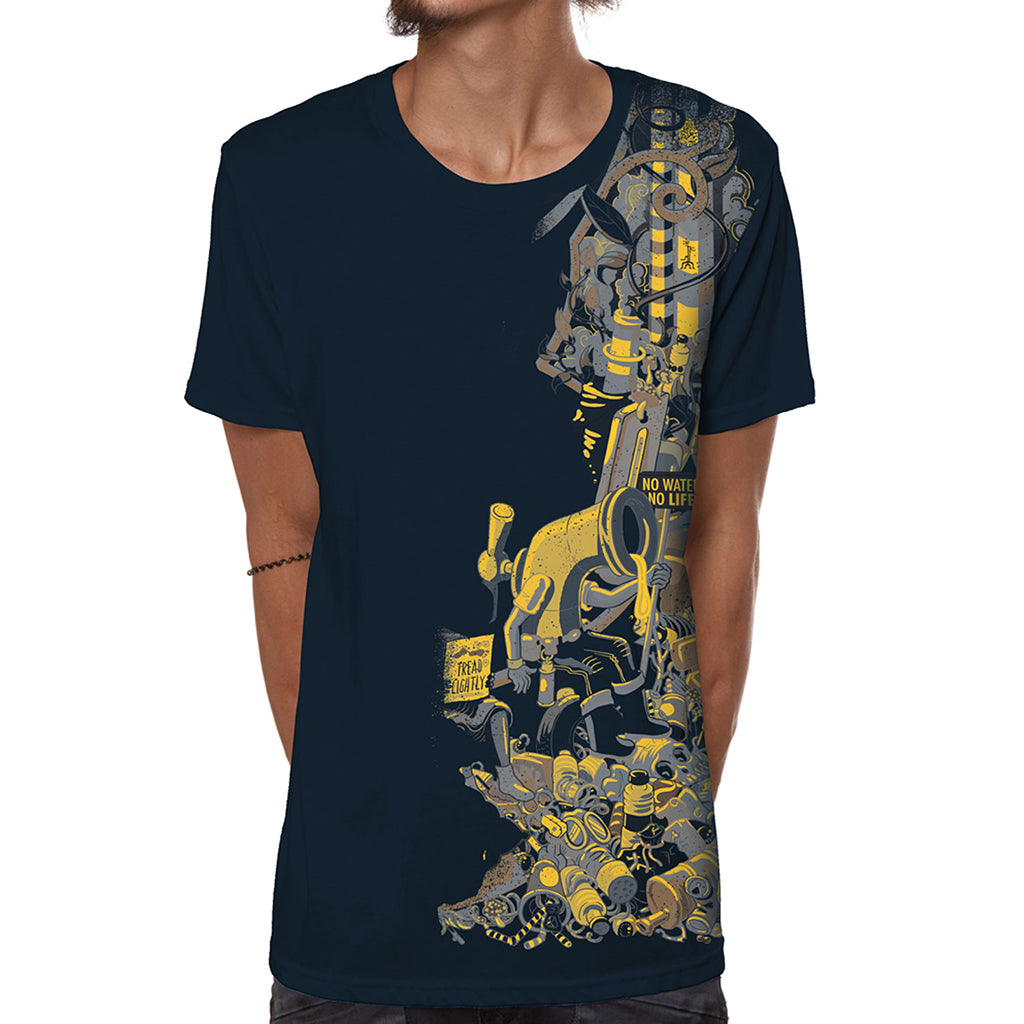 TIME IS UP T-SHIRT – DARK BLUE