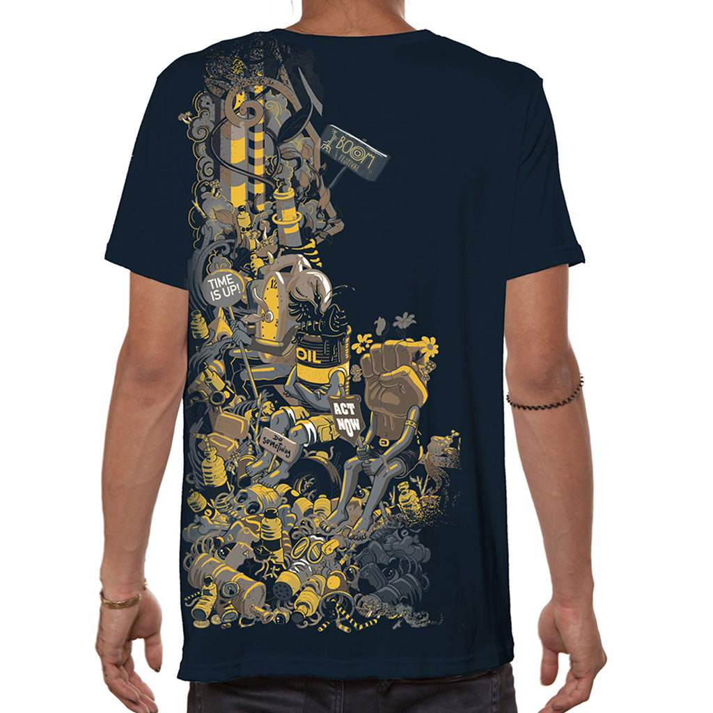 TIME IS UP T-SHIRT – DARK BLUE